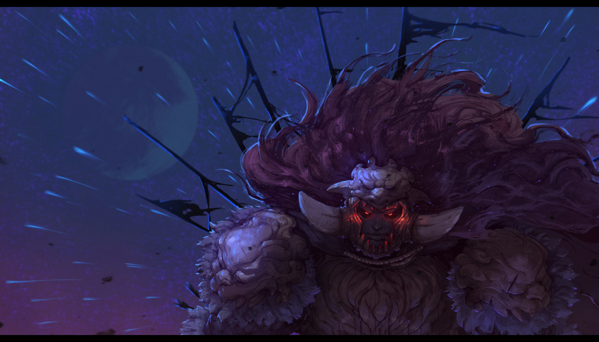 1boy, absurdres, armor, black_sclera, black_skin, closed_mouth, colored_sclera, colored_skin