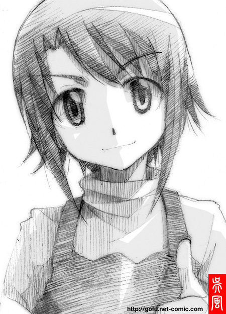 child, gofu, greyscale, hanamaru_youchien, kindergarten_teacher, kusano-sensei, monochrome, sketch