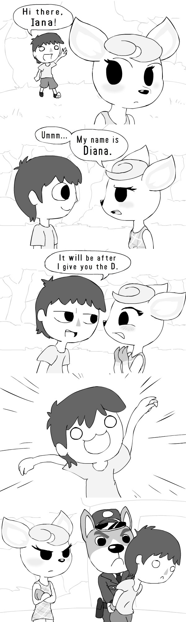 alfa995, animal_crossing, arrest, comic, copper_(animal_crossing), deer, diana_(animal_crossing), dog