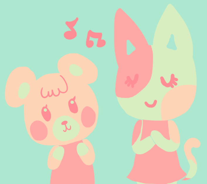 animal_crossing, closed_eyes, hands_on_own_chest, looking_at_viewer, maple_(animal_crossing), mayorcricket, musical_note, nintendo