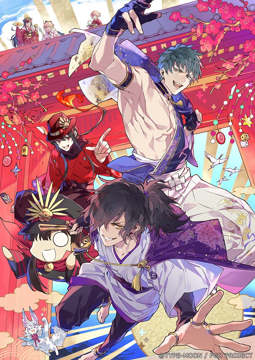 black_hair, cape, commentary_request, creature, fate/grand_order, fate_(series), fou_(fate), gloves