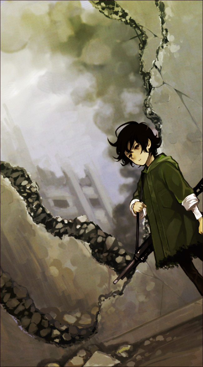 00s, 1boy, black_eyes, black_hair, gun, gundam, gundam_00, kiri_(0925kiri)