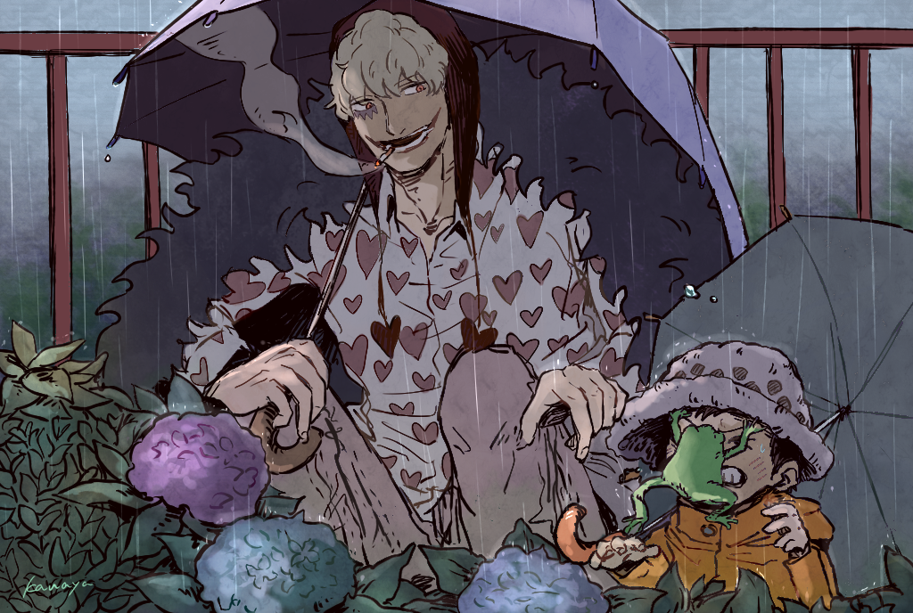 2boys, :d, aged_down, asapbn, child, clenched_teeth, coat, donquixote_rocinante