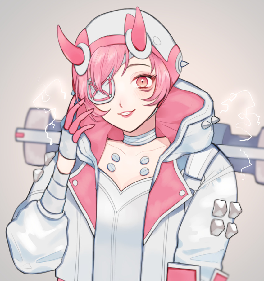 1girl, alternate_color, animification, apex_legends, bodysuit, collarbone, cookie_galo, cyber_punked_wattson