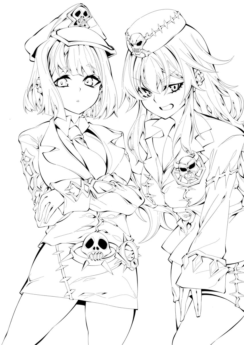 beat_cop_from_the_underworld, daiou_medama, highres, ki-sikil_(yu-gi-oh!), lil-la_(yu-gi-oh!), sketch, tour_guide_from_the_underworld, yu-gi-oh!