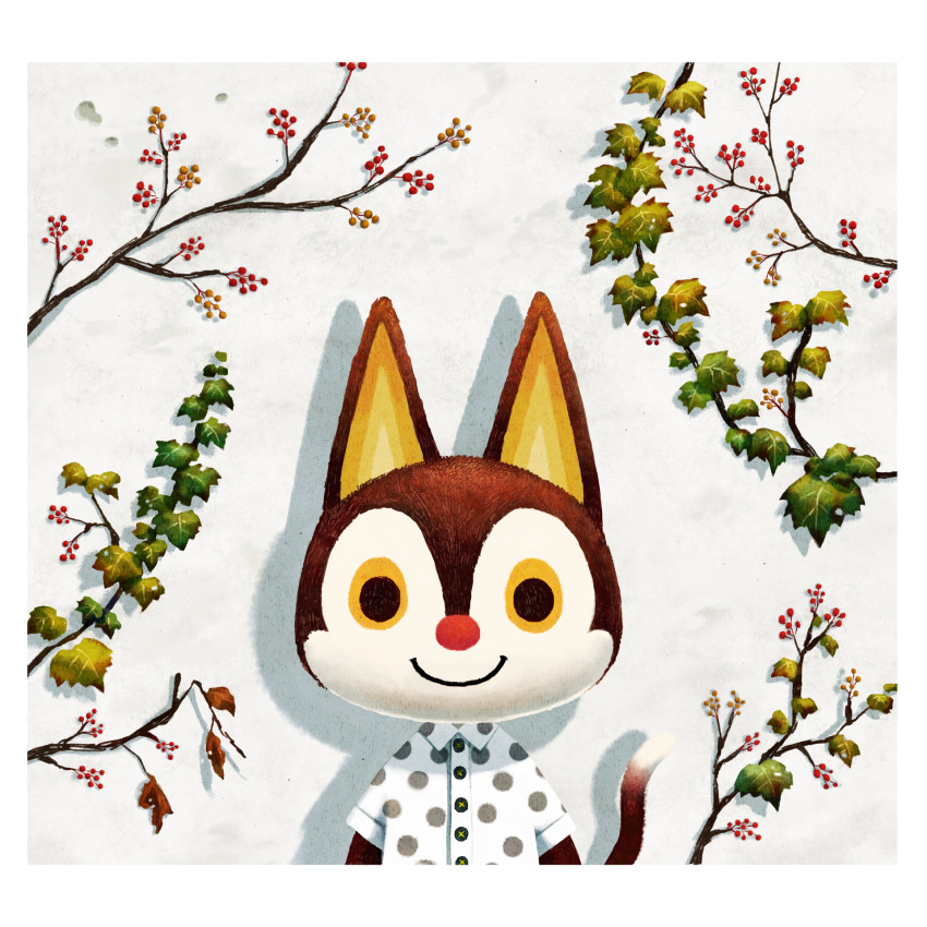 animal_crossing, border, cat, highres, looking_at_viewer, nintendo, omochi_freedom, plant
