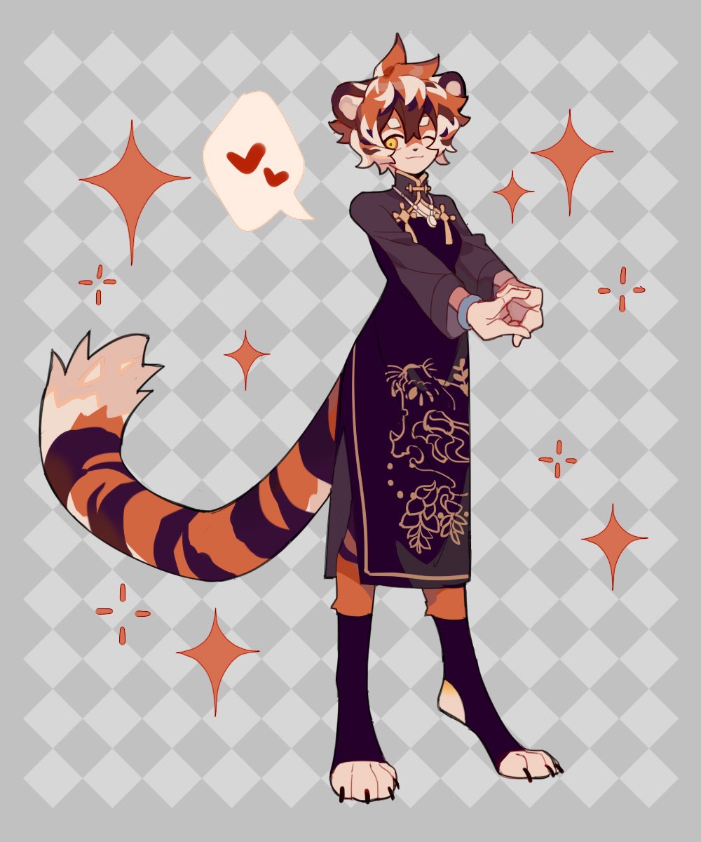 1girl, ;3, alternate_costume, animal_ears, animal_feet, animal_nose, arknights, black_dress