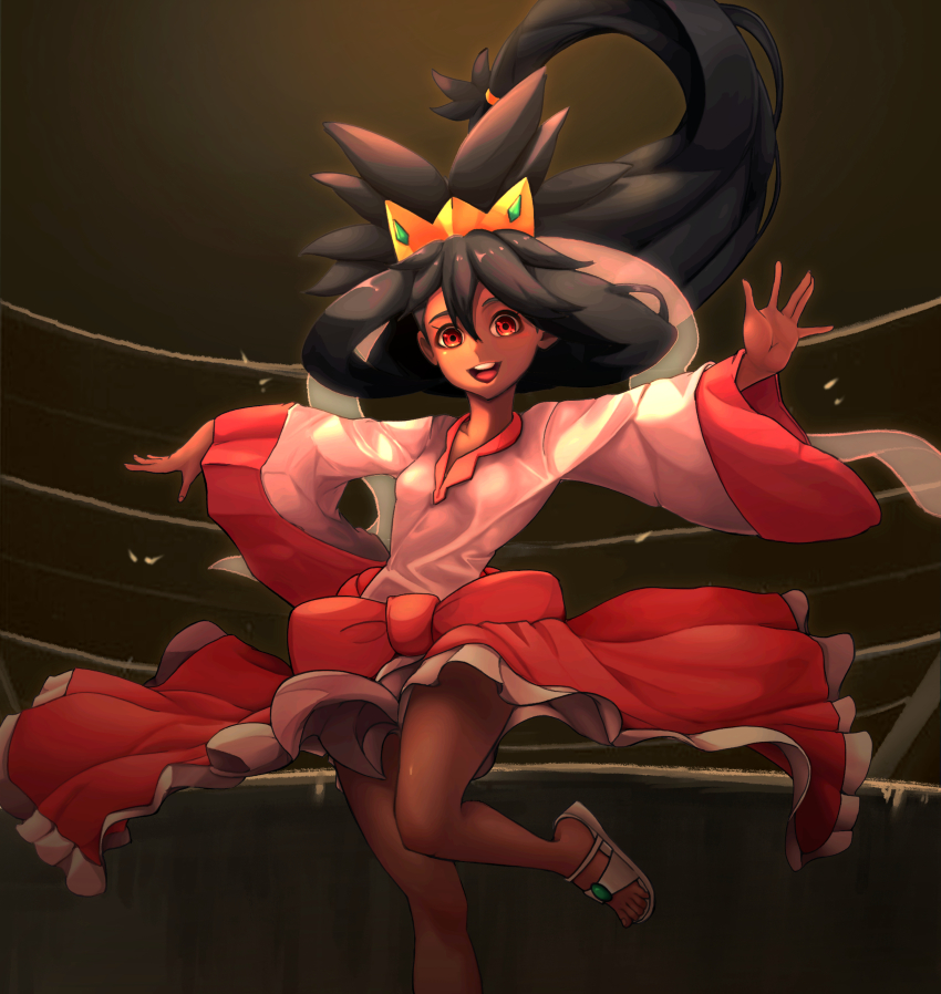 1girl, 2049_(hh5566), absurdres, alternate_hairstyle, black_hair, bow, breasts, child