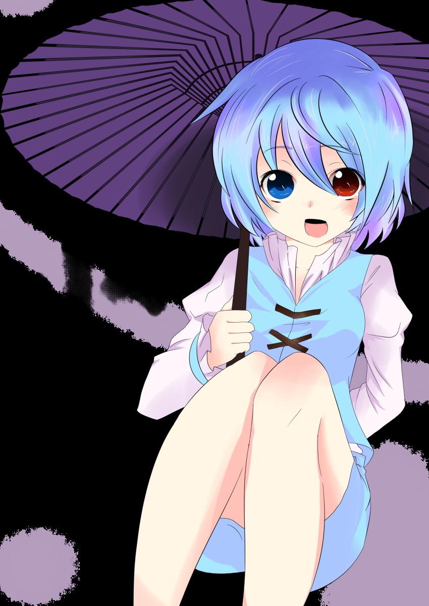 1girl, absurdres, bad_id, bad_pixiv_id, blue_eyes, blue_hair, female_focus, fuyunohajime