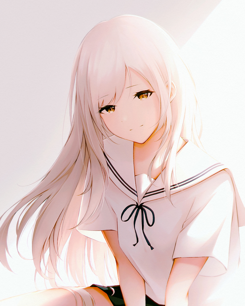 1girl, blush, breasts, brown_eyes, closed_mouth, highres, long_hair, looking_at_viewer