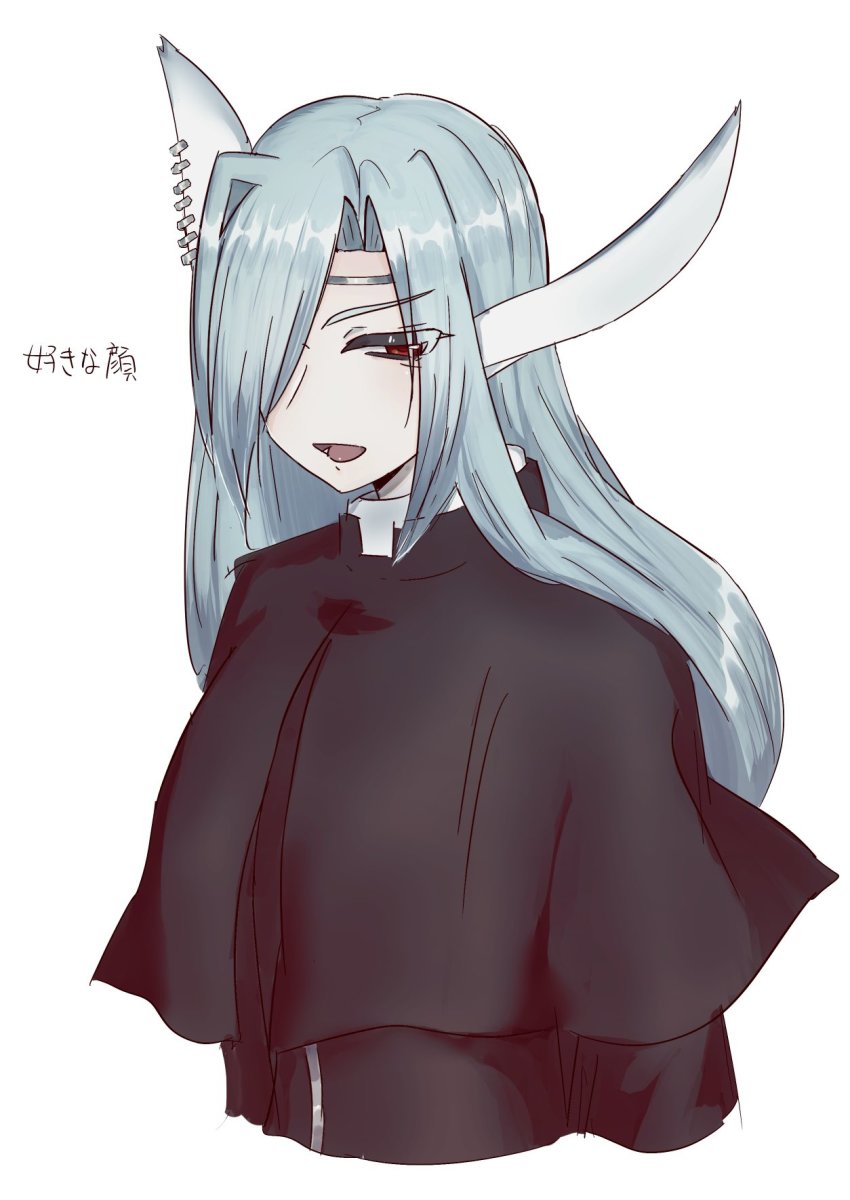 1boy, animal_ears, aquaplus, blue_hair, earrings, eyes_visible_through_hair, hair_over_one_eye, hair_over_shoulder