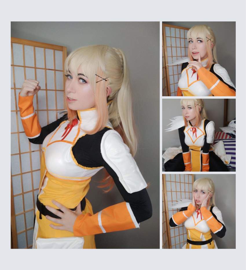 cosplay, cosplay_photo, darkness_(konosuba), darkness_(konosuba)_(cosplay), highres, kono_subarashii_sekai_ni_shukufuku_wo!, photo_(medium), real_life