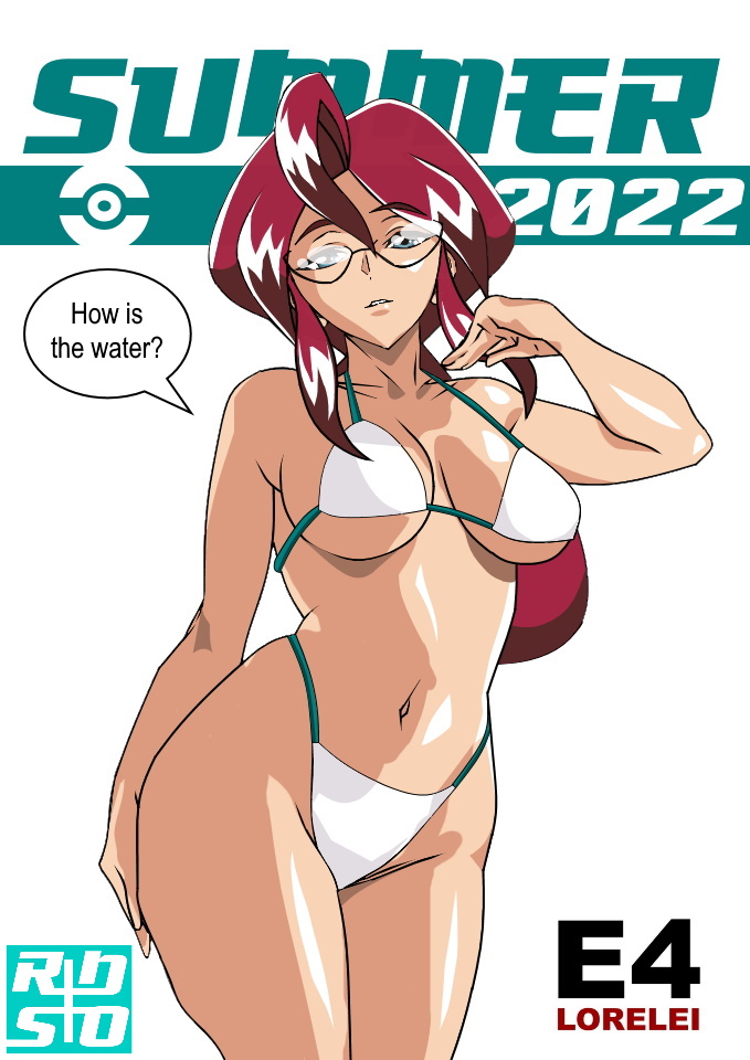 azielarcangel, bikini, glasses, lorelei_(pokemon), nintendo, pokemon, pokemon_(anime), pokemon_(classic_anime)