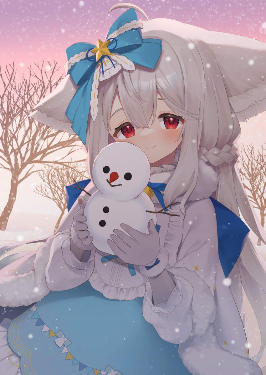 1girl, animal_ear_fluff, animal_ears, argyle_clothes, argyle_pantyhose, ariel23795, bell, blue_bow