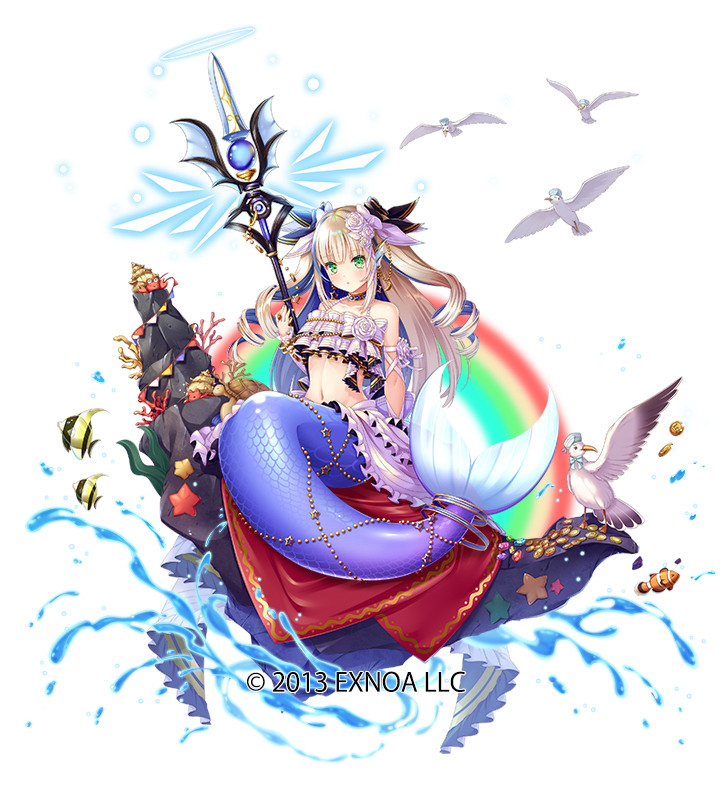 1girl, 2013, armlet, bird, bow, carpet, choker, clownfish