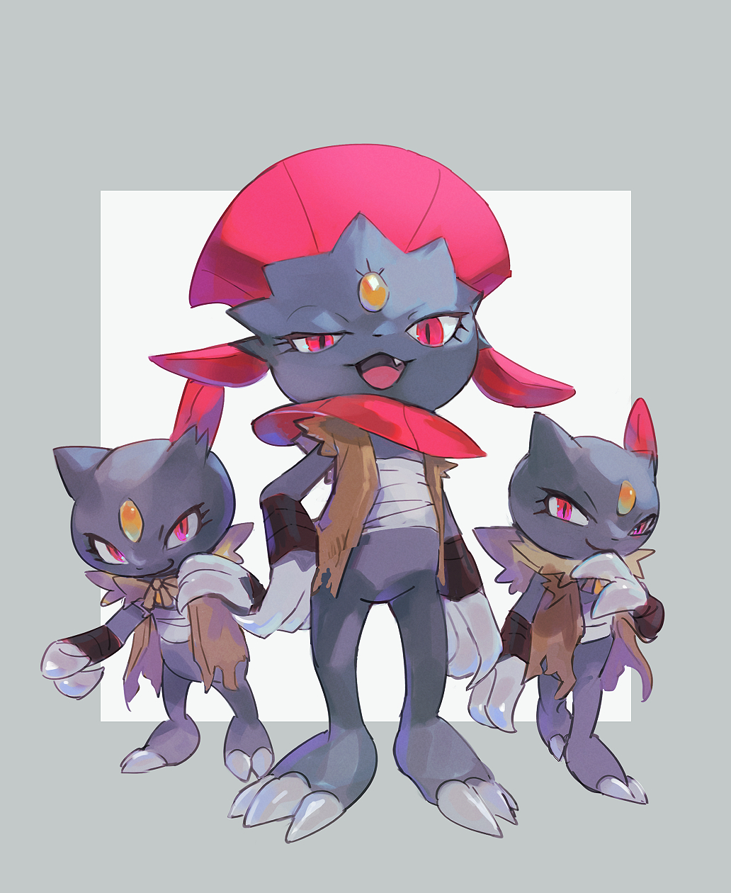 :d, border, brown_vest, claws, clothed_pokemon, evolutionary_line, fang, gen_2_pokemon