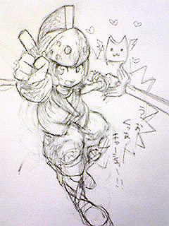 1boy, arc_system_works, armor, battle_fantasia, helmet, lowres, marco_van_de_land, sword