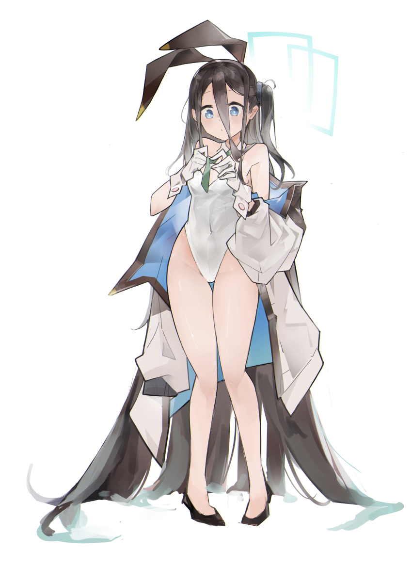 1girl, absurdres, aris_(blue_archive), artworks/95225998, blue_archive, highres, jumbowhopper, playboy_bunny, solo