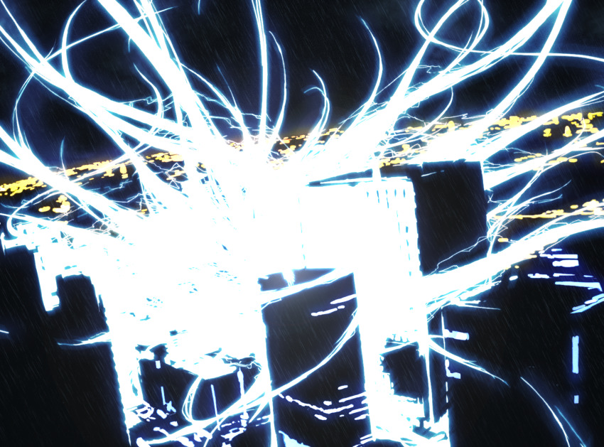 academy_city, building, city, city_lights, cityscape, colorized, energy, energy_wings, fantasy, fuse=kazakiri, gazing_eye, glowing, glowing_wings, haimura_kiyotaka, highres, horizon, kazakiri_hyouka, magic, multiple_wings, night, no_humans, novel_illustration, official_art, outdoors, psychic, sky, toaru_majutsu_no_index, toaru_majutsu_no_index:_old_testament, white_wings, wings