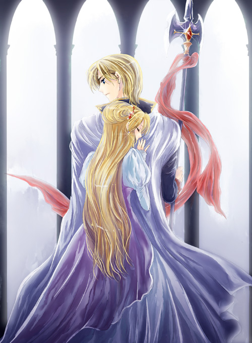 blonde_hair, camus_(fire_emblem), closed_eyes, dress, fire_emblem, fire_emblem:_mystery_of_the_emblem, long_hair, nakamasomo