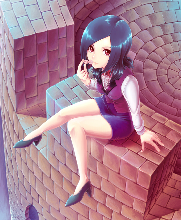 00s, 1girl, bad_id, bad_pixiv_id, blue_hair, female_focus, fresh_precure!, higashi_setsuna