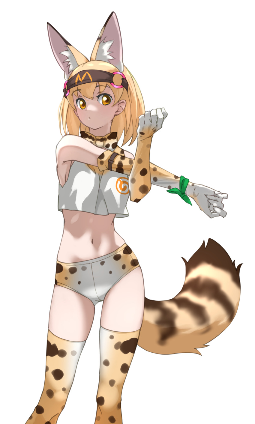 1girl, absurdres, adapted_costume, animal_ear_fluff, animal_ears, animal_print, bare_shoulders, blonde_hair