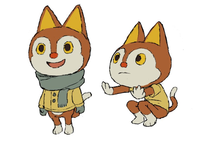 1boy, animal_crossing, colin_armistead, cross-eyed, highres, nintendo, open_mouth, rudy_(animal_crossing)