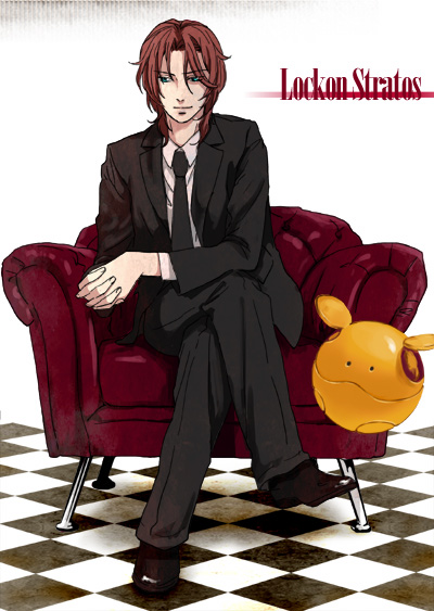 00s, 1boy, bad_id, bad_pixiv_id, brown_hair, checkered_floor, couch, floor