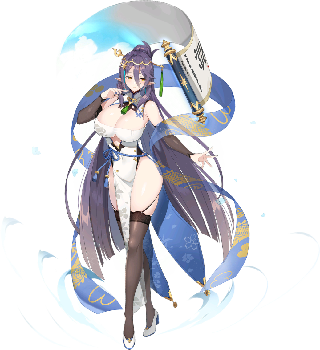 1girl, aria_(epic_seven), artist_request, breasts, chinese_clothes, cleavage, cleavage_cutout, closed_mouth