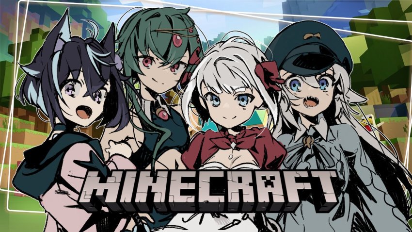 1other, 3girls, akane_shikka, androgynous, animal_ears, aozora_kurumi, black_hair, black_headwear