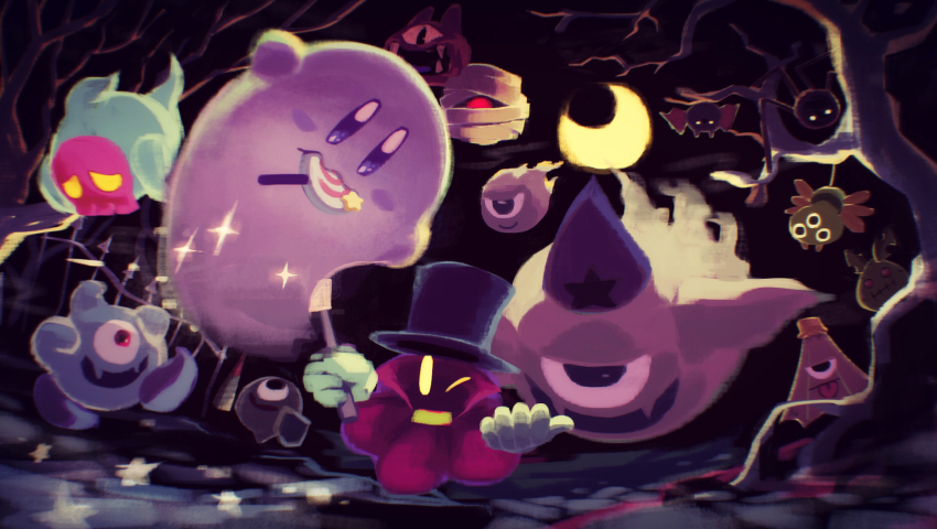 angry_scarfy, babut, bandages, bat_(animal), bug, candy, cape, como_(kirby)