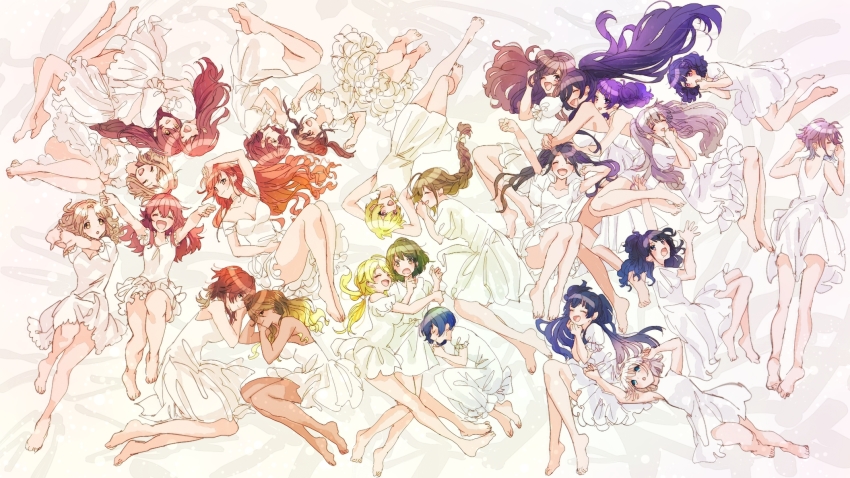 6+girls, ^_^, ^o^, aketa_mikoto, alstroemeria_(idolmaster), alternate_costume, arisugawa_natsuha, asakura_toru