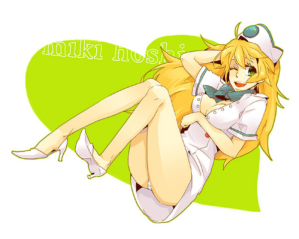 blonde_hair, breasts, capcom, cleavage, green_eyes, ace_attorney_investigations, ace_attorney, hat