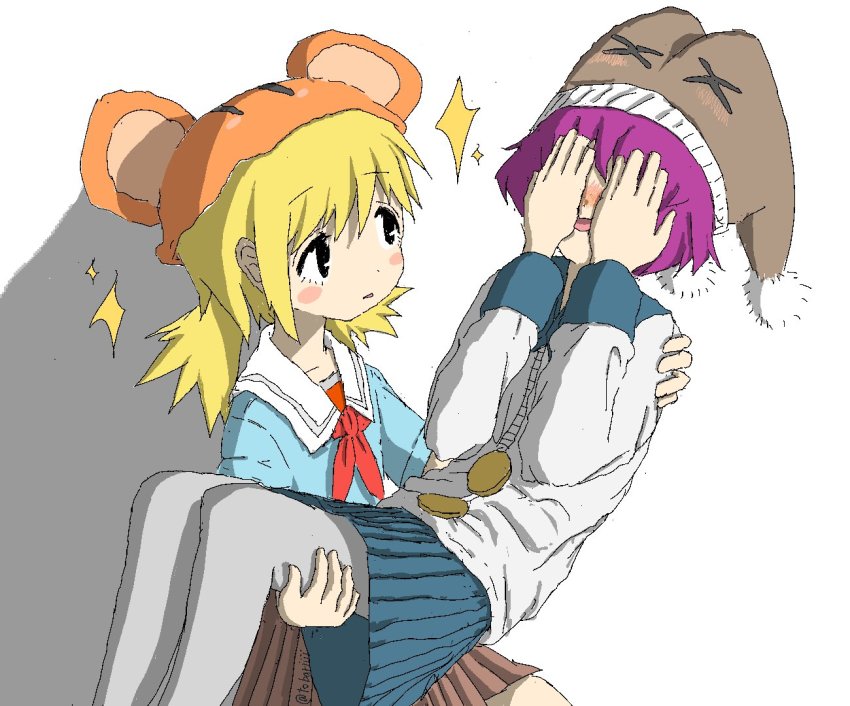 aiu404l, alert_(aiu404l), blonde_hair, luuna_(aiu404l), tagme