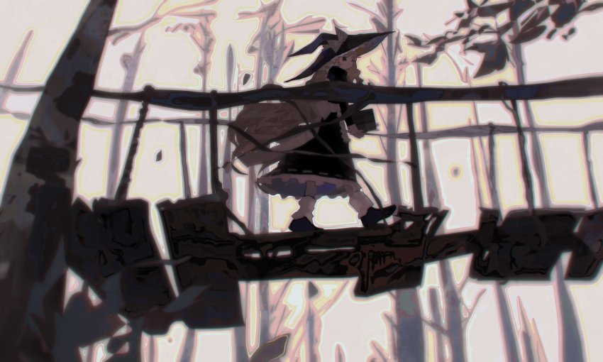 1girl, apron, black_eyes, black_footwear, black_hat, blonde_hair, bobby_socks, book