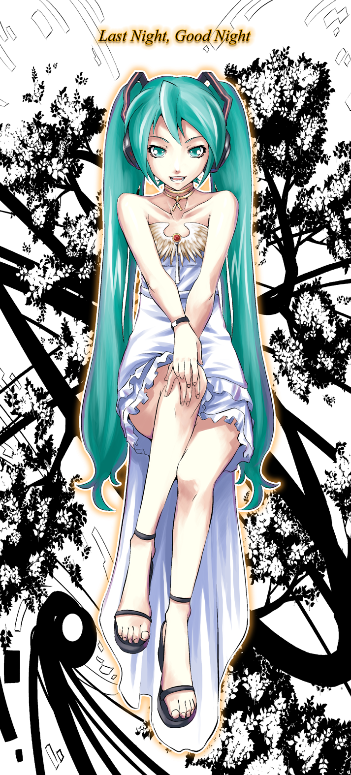 1girl, bad_anatomy, bad_feet, comipa, female_focus, green_eyes, green_hair, hatsune_miku