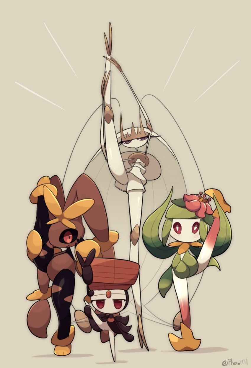 a-nya, gen_4_pokemon, gen_5_pokemon, gen_7_pokemon, highres, hisuian_lilligant, legendary_pokemon, lopunny