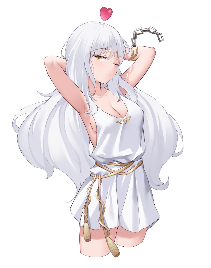 1girl, absurdres, breasts, caren_hortensia, caren_hortensia_(amor_caren)_(first_ascension), chain, dress, fate/grand_order