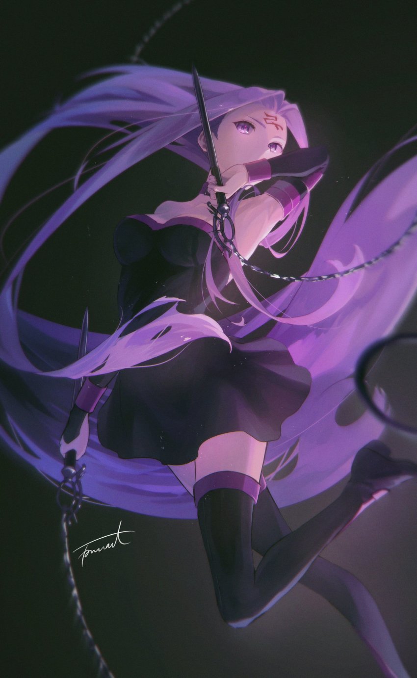 1girl, armpits, bare_shoulders, breasts, chain, choker, cleavage, covered_mouth