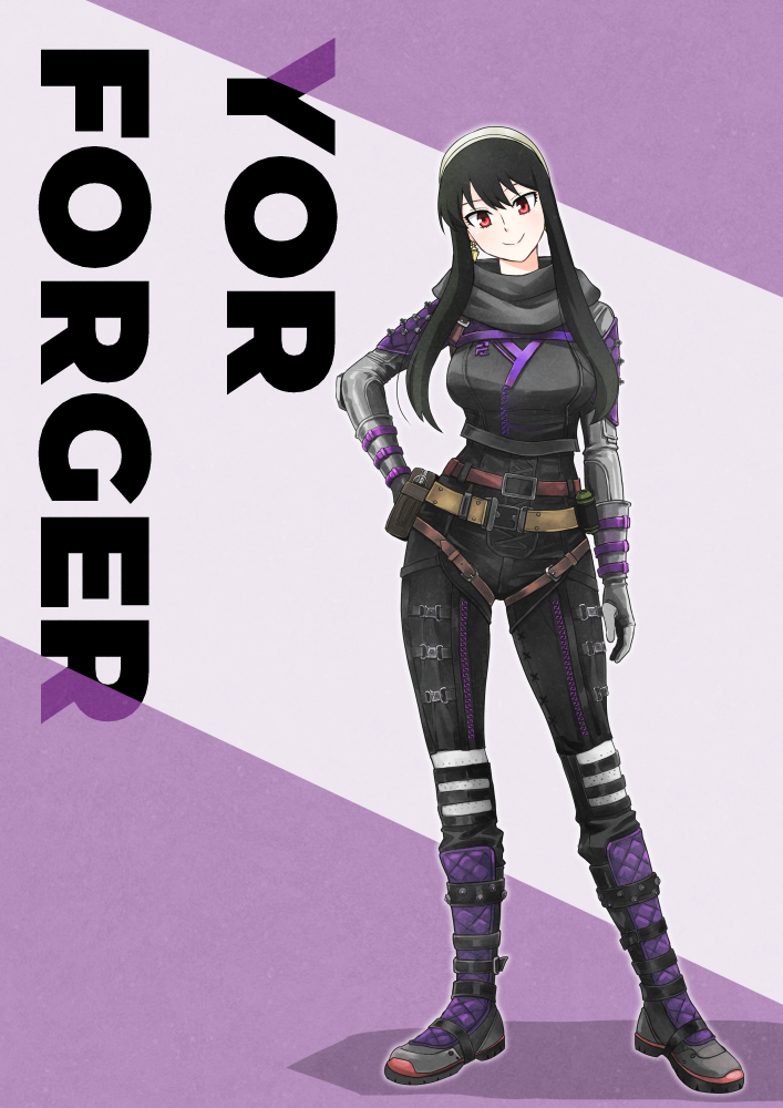 1girl, apex_legends, black_bodysuit, black_boots, black_hair, black_scarf, bodysuit, boots