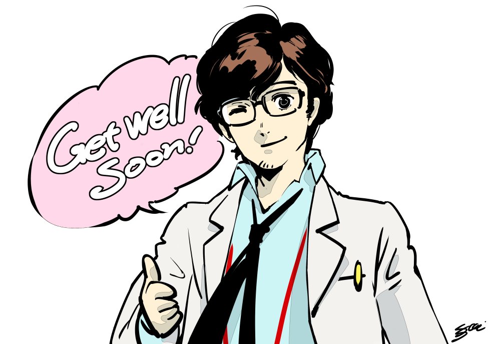 1boy, billy_kametz, black_eyes, black_hair, black_necktie, blouse, blue_shirt, collared_shirt