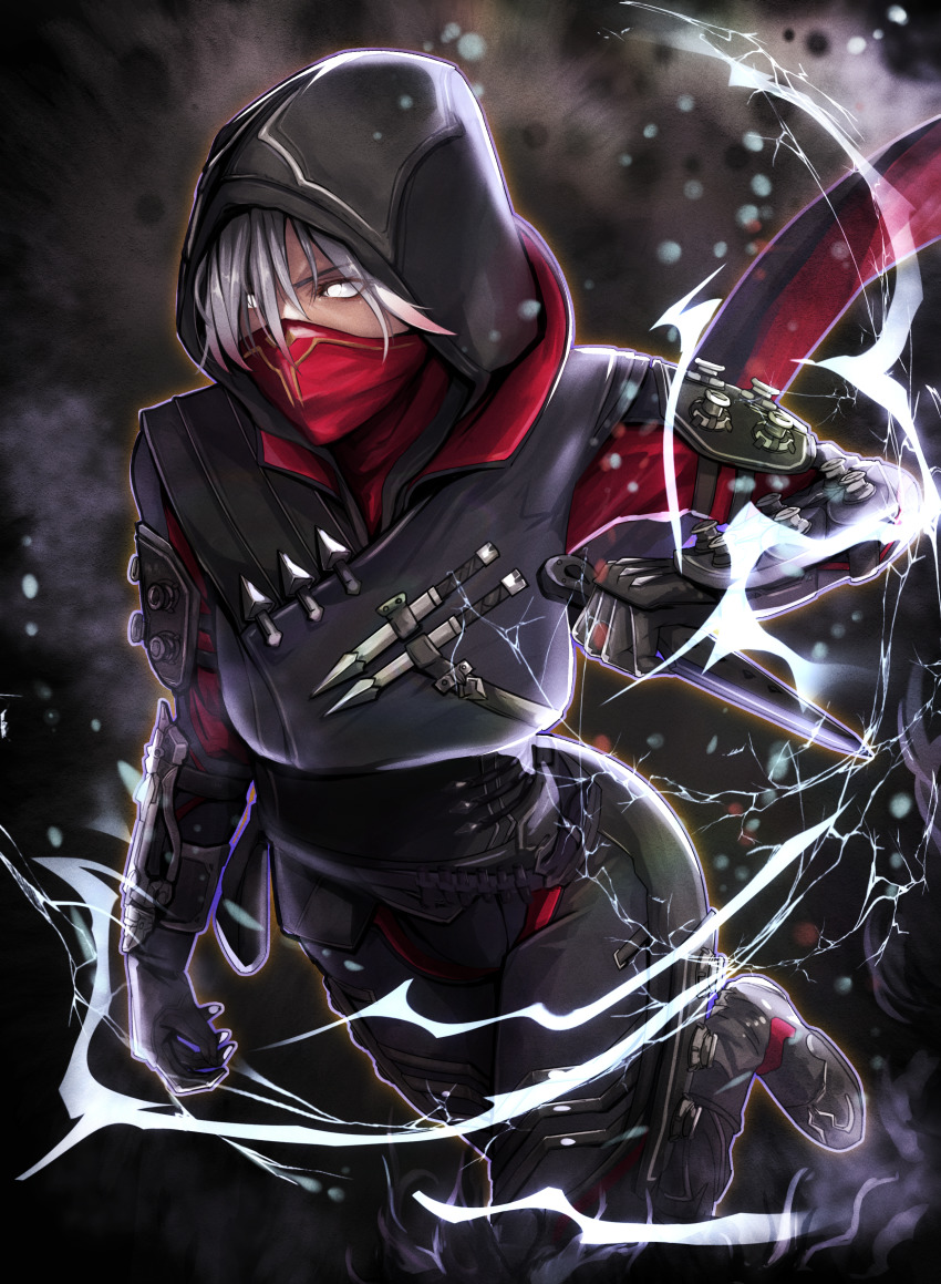 1girl, absurdres, apex_legends, black_bodysuit, black_boots, black_gloves, bodysuit, boots