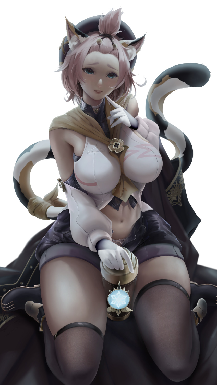 1girl, absurdres, aged_up, animal_ears, artist_request, bare_shoulders, boots, breasts