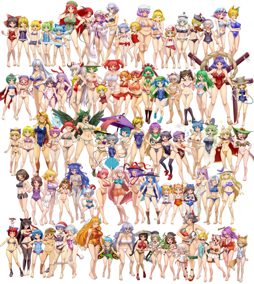 6+girls, :3, :d, :q, absurdres, aki_minoriko, aki_shizuha, alice_margatroid