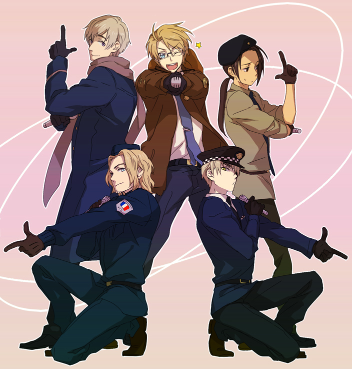 5boys, america_(hetalia), axis_powers_hetalia, bad_id, bad_pixiv_id, black_hair, blonde_hair, blue_eyes