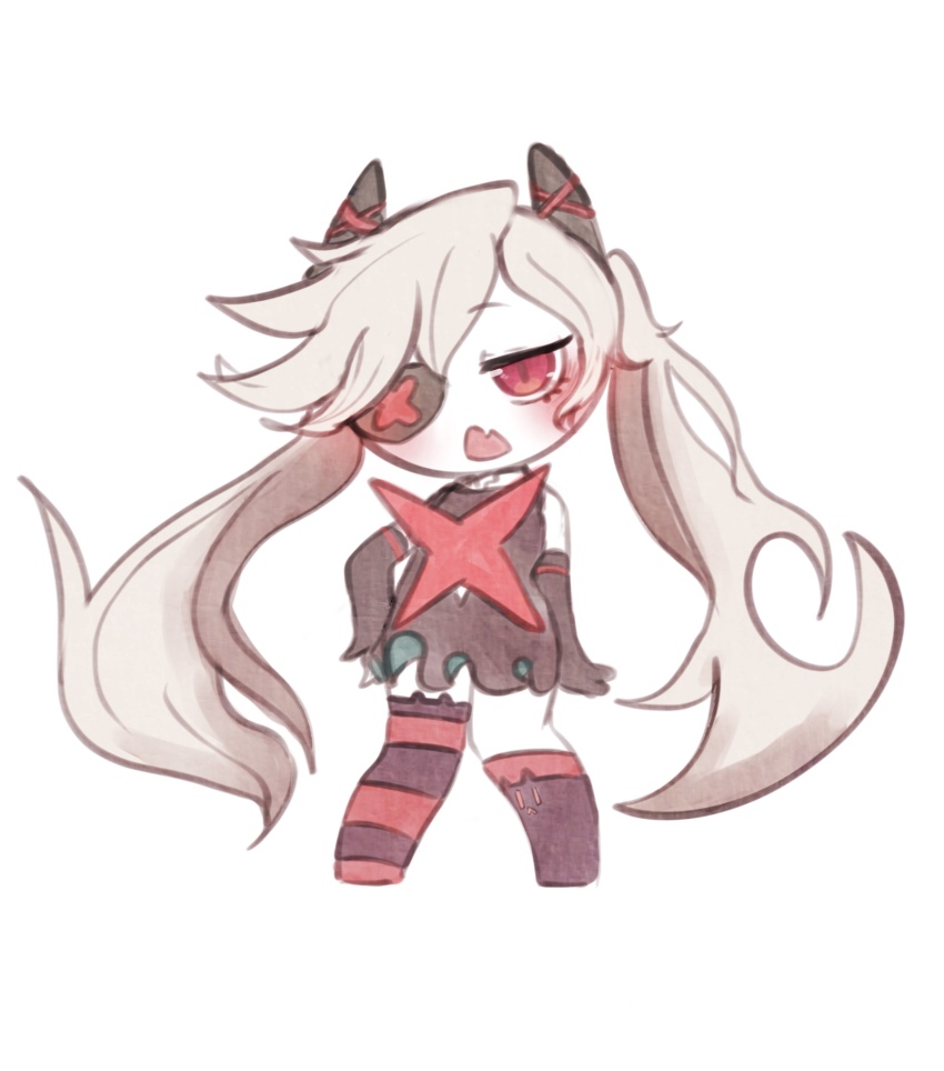 1girl, chibi, djmax, fail_(djmax), highres, oldstore, solo, white_background