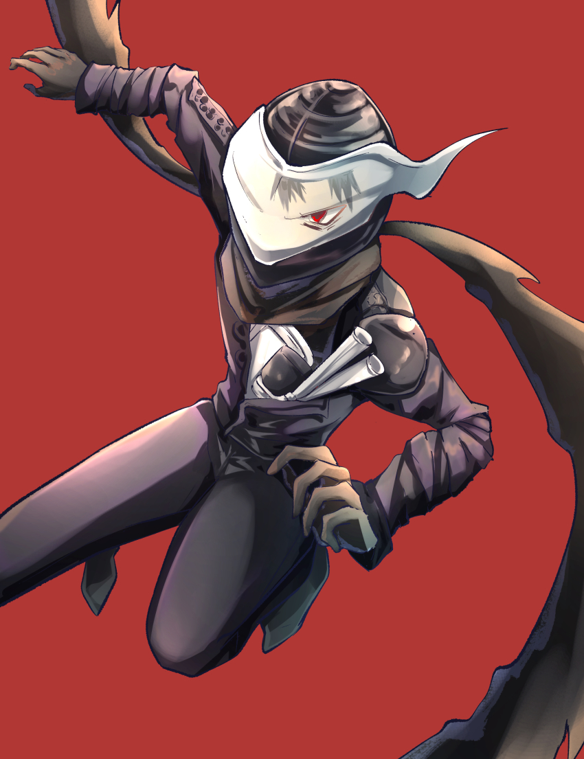 1boy, absurdres, annabell_(durch9sicht5), ayashimon, black_pants, black_scarf, highres, kotton_(ayashimon)