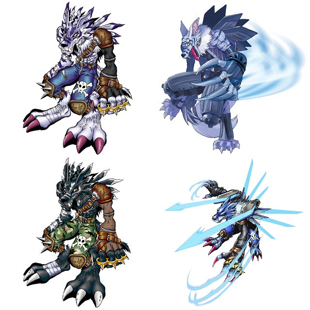 belt, claws, digimon, fang, official_art, spikes, tongue, tongue_out