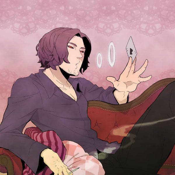 10s, 1boy, bantrain, card, cigarette, gambit, male_focus, marvel