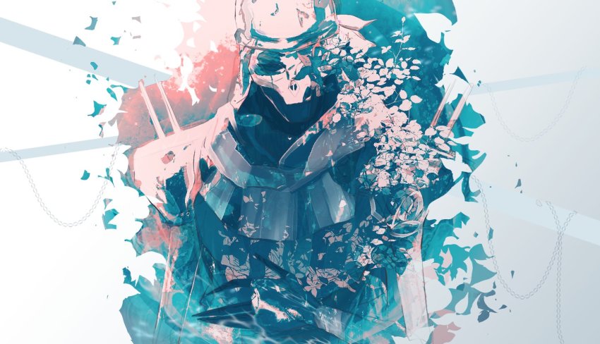 1boy, apex_legends, bad_id, bad_twitter_id, bandana, chain, classic_revenant, flower